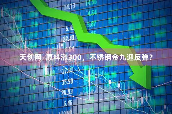 天创网  原料涨300，不锈钢金九迎反弹？