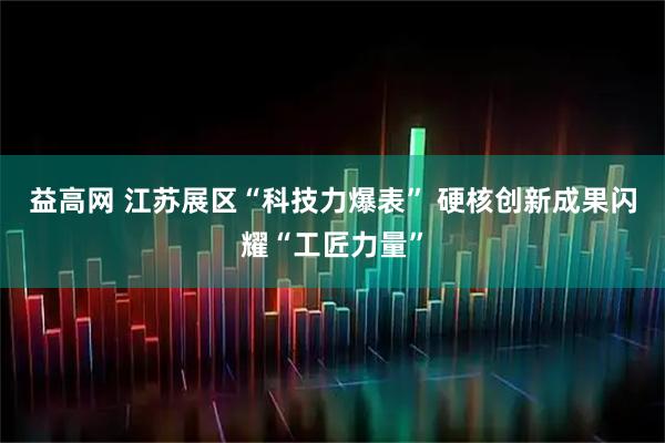 益高网 江苏展区“科技力爆表” 硬核创新成果闪耀“工匠力量”