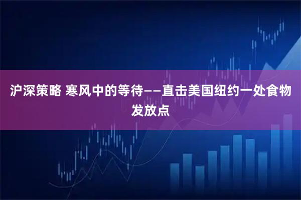 沪深策略 寒风中的等待——直击美国纽约一处食物发放点