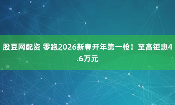 股豆网配资 零跑2026新春开年第一枪！至高钜惠4.6万元